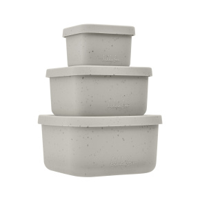 Sada boxů na svačinu 3 ks Platinum Silicone Sand