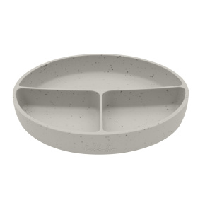 Talíř dělený s přísavkou Platinum Silicone Sand
