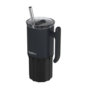 Nerezový termohrnek s brčkem Umi Black 720 ml