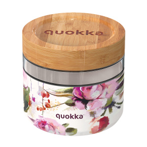 Skleněná nádoba na jídlo Deli Dark Flowers 820 ml