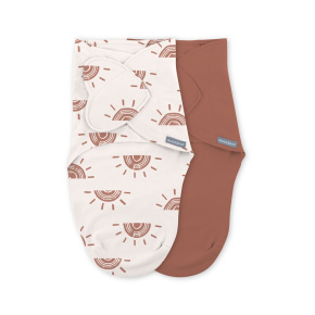 INGENUITY Zavinovačka SwaddleMe™  Ulitka bavlna Rising sun 2ks 0,5 TOG 0-3m