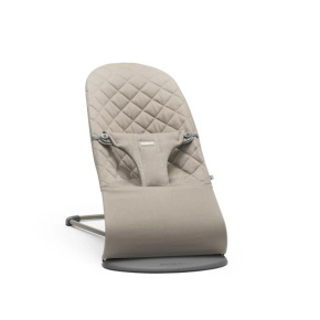 BABYBJÖRN Lehátko Bliss Sand Grey Woven, tmavě šedá konstrukce