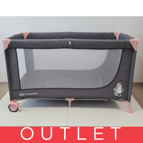 KINDERKRAFT Postýlka cestovní Joy Pink
