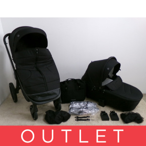 MUUVO Kočárek kombinovaný Quick 4.0 Classic black set 2v1