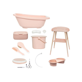 BÉBÉ-JOU Sada digitální koupací Bébé-jou Sense Plus 8 dílná Pale Pink