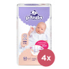 4x BELLA PANDA Mini 50 ks (3-6 kg) - jednorázové pleny