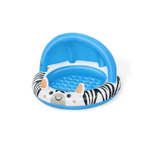 Dětský nafukovací bazén se stříškou a nafukovacím dnem Bestway Zebra Modrá 
