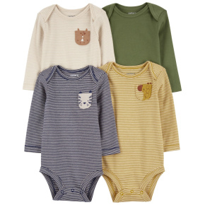 CARTER'S Body dlouhý rukáv Navy/Olive Animal kluk 4ks 18m/vel. 86