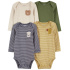 CARTER'S Body dlouhý rukáv Navy/Olive Animal kluk 4ks 18m/vel. 86