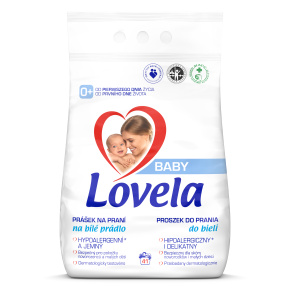 LOVELA Baby prášek na praní na bílé prádlo 4,1 kg / 41 pracích dávek