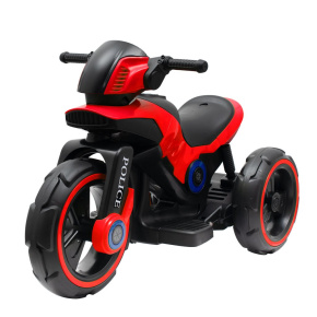 Dětská elektrická motorka Baby Mix POLICE červená Červená 