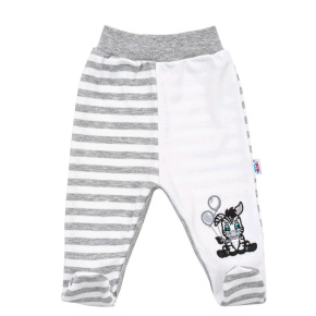 Kojenecké bavlněné polodupačky New Baby Zebra exclusive Bílá 68 (4-6m)