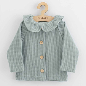 Kojenecký kabátek na knoflíky New Baby Luxury clothing Laura šedý Šedá 80 (9-12m)