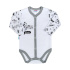 Kojenecké body celorozepínací New Baby Music Bílá 56 (0-3m)