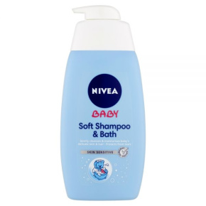 NIVEA Baby šampon a pěna do koupele 2v1 500 ml