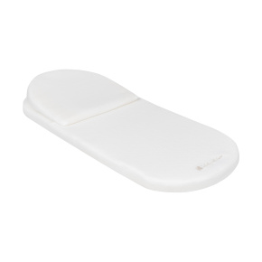 Matrace do kočárku z paměťové pěny s polštářkem 75x30 cm Airknit White