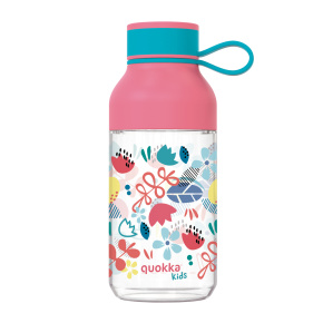 Plastová láhev Ice Kids s poutkem Flowers 430 ml