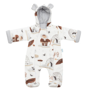 Kojenecký Wellsoft zimní overal New Baby Eskimo Bílá 74 (6-9m)