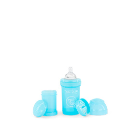 TWISTSHAKE Láhev kojenecká Anti-Colic 180 ml pastelově modrá 0m+