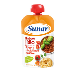 SUNAR Kapsička Hotové jídlo Špagety s boloňskou omáčkou 120 g