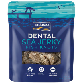 FISH4DOGS Dentální pamlsky pro psy mořská ryba - uzlíky 100 g