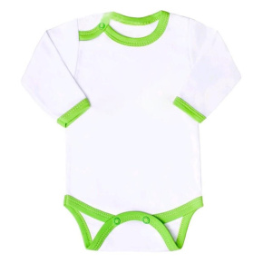 Kojenecké body New Baby s zeleným lemem Zelená 80 (9-12m)