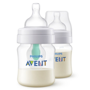 Kojenecká láhev Avent Anti-colic s ventilem AirFree 125 ml 2ks Transparentní 