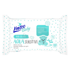 Dětské vlhčené ubrousky Linteo Baby AQUA SENSITIVE 48 ks Dle obrázku 