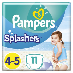 PAMPERS Kalhotky plenkové do vody Splashers vel.4 (11 ks) 9-15 kg