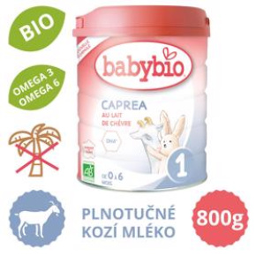 BABYBIO CAPREA 1 plnotučné kozí kojenecké bio mléko 800 g