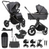 MUUVO SET Kočárek 4v1 Quick SE 2 Diamond graphite set + CBX By CYBEX Aton B2 i-Size + základna