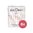KOLORKY DAY Pleny jednorázové eko, květy XL (12-16 kg) 136 ks - MĚSÍČNÍ ZÁSOBA
