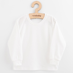Dětské bavlněné tričko s dlouhým rukávem New Baby Kindergarten bílé Bílá 122 (6-7 let)