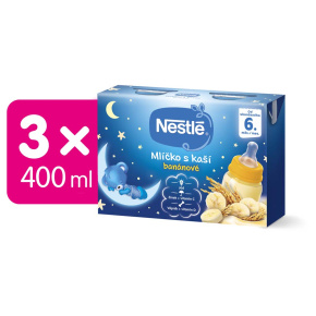 3x NESTLÉ Mlíčko s kaší banánové (2x 200 ml)