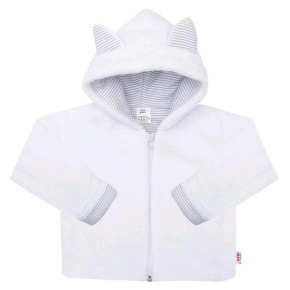 Luxusní dětský zimní kabátek s kapucí New Baby Snowy collection Bílá 86 (12-18m)