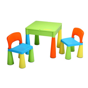 Dětská sada stoleček a dvě židličky NEW BABY multi color Multicolor 