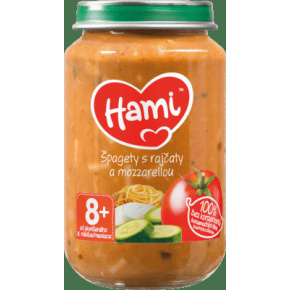 HAMI Špagety s rajčaty a mozzarelou (200 g) - zeleninový příkrm