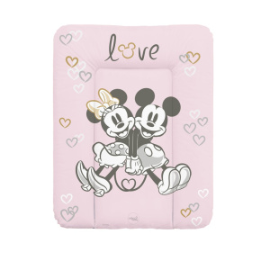 CEBA Podložka přebalovací měkká na komodu (50x70) Disney Minnie & Mickey Pink