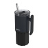Nerezový termohrnek s brčkem Umi Black 720 ml