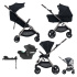ANEX SET Kočárek kombinovaný IQ Smoky premium + CYBEX Aton B2 i-Size + základna