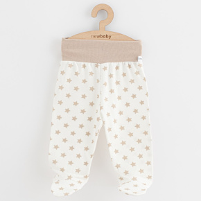 Kojenecké polodupačky New Baby Classic II hvězdy béžové Béžová 62 (3-6m)