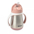 Hrnek termoizolační s brčkem nerez 250ml Pink