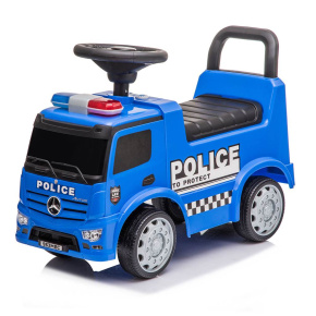 Dětské odrážedlo se zvukem Mercedes Baby Mix POLICE modré Modrá 