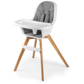 KINDERKRAFT SELECT Židlička jídelní 2v1 Tixi Grey, Premium