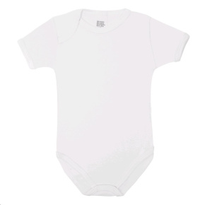 Luxusní body krátký rukáv New Baby - bílé Bílá 80 (9-12m)