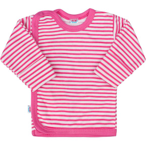 Kojenecká košilka New Baby Classic II s růžovými pruhy Růžová 50