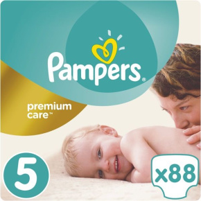 PAMPERS Premium Care Pleny jednorázové 5 (11-16 kg) 88 ks - MEGA PACK