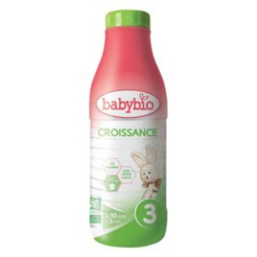 BABYBIO Croissance 3 tekuté kojenecké bio mléko 1 l