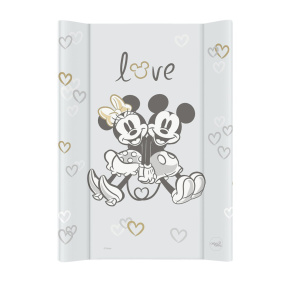 CEBA Podložka přebalovací s pevnou deskou COMFORT (50x70) Disney Minnie & Mickey Grey
