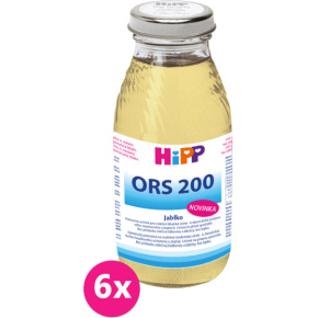 6x HiPP ORS 200 Jablko - rehydratační výživa 200 ml